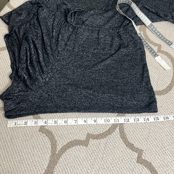 Aerie Cozy Charcoal Gray Long Sleeve Romper - Picture 14 of 14